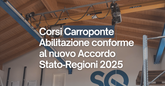CARROPONTE: formazione obbligatoria da maggio 2025 per tutti gli operatori