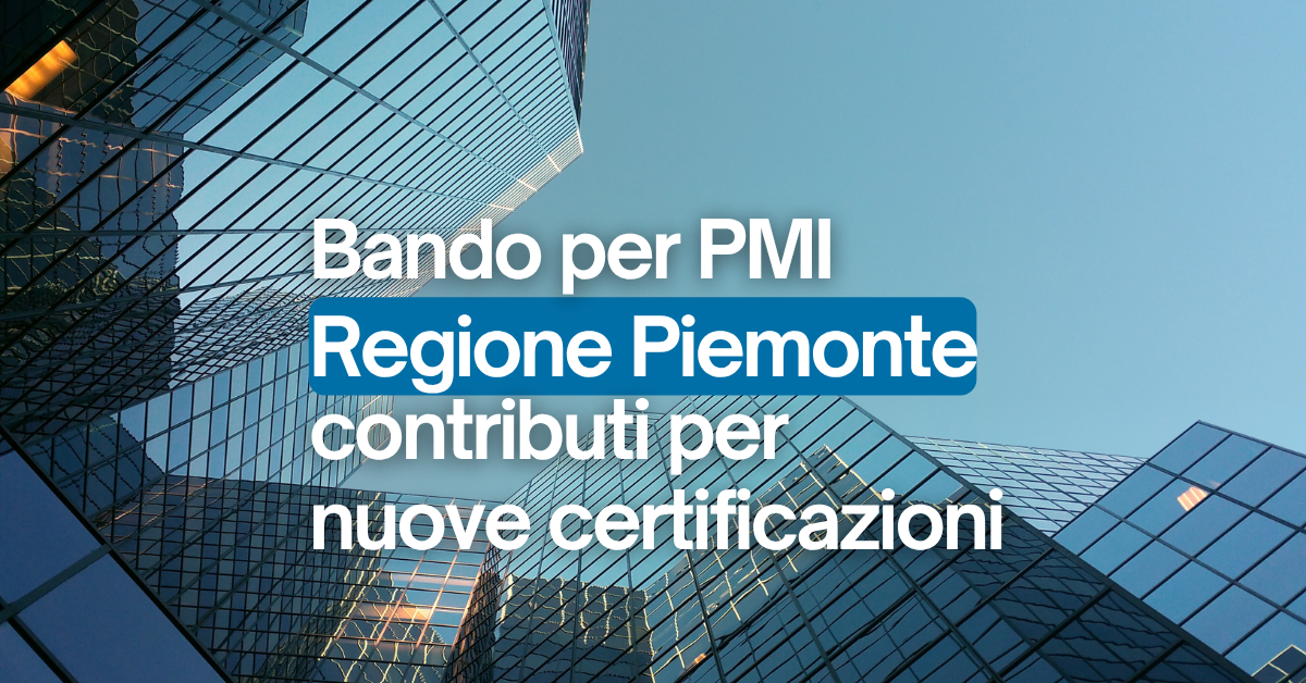 Voucher certificazioni PMI per competitività e sostenibilità